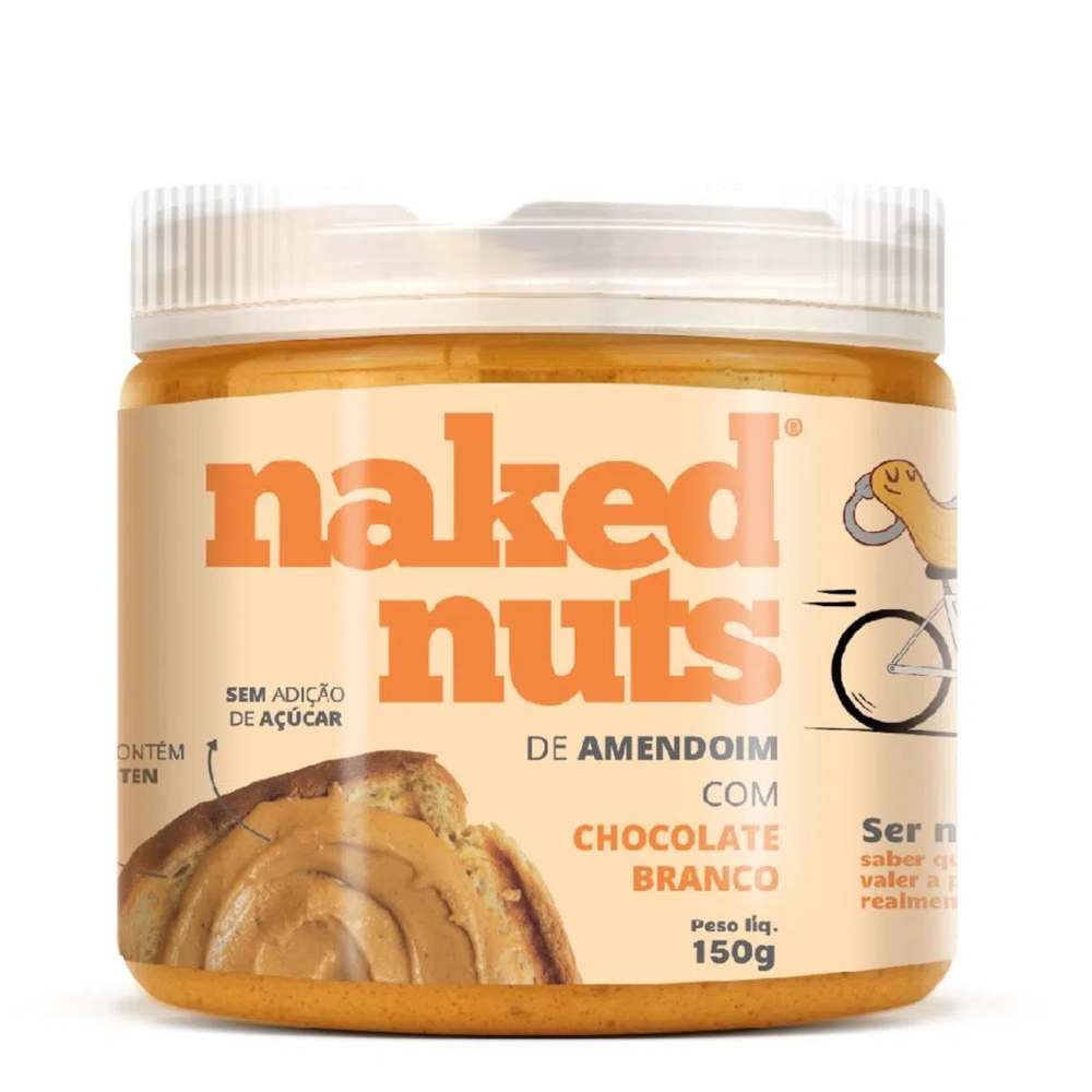 Pasta De Amendoim Chocolate Branco G Naked Nuts Uninatural