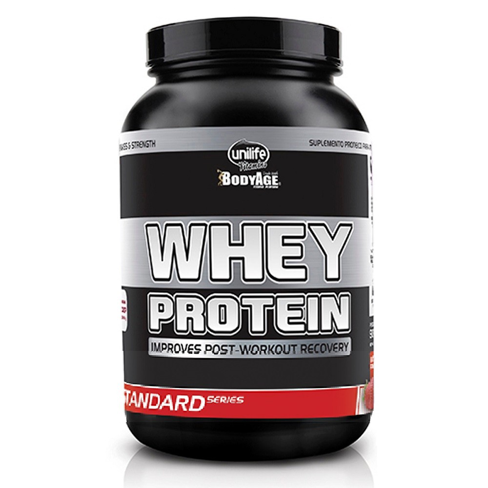 Whey Protein Standard Morango 900g Unilife UniNatural