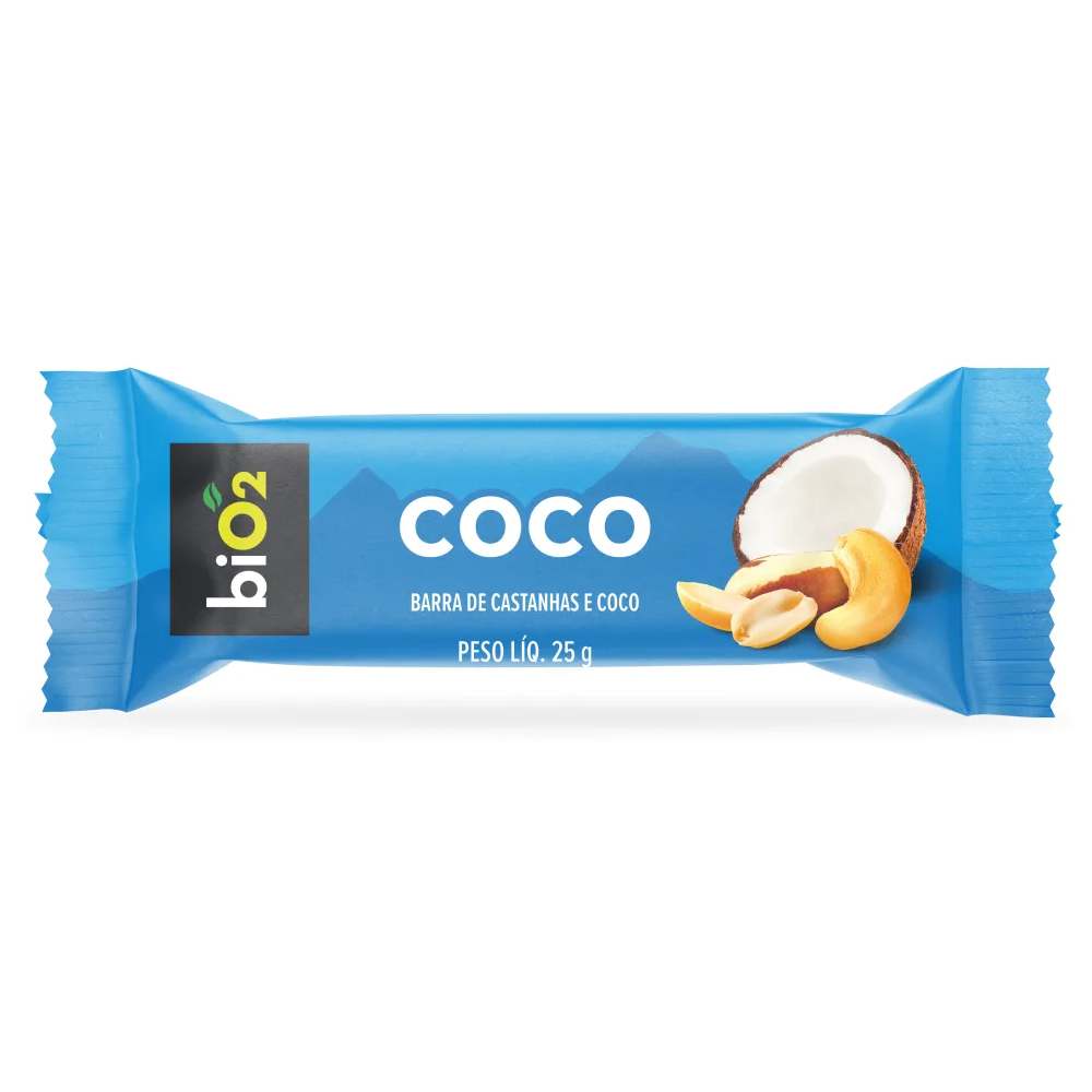 Barra De Castanhas E Frutas Nuts Coco 25g BiO2 :: UniNatural