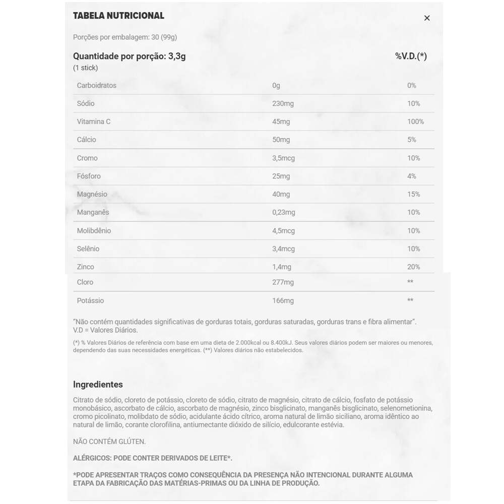 Hydrolift Essential Nutrition 30 Sticks Limão Siciliano Ganhe