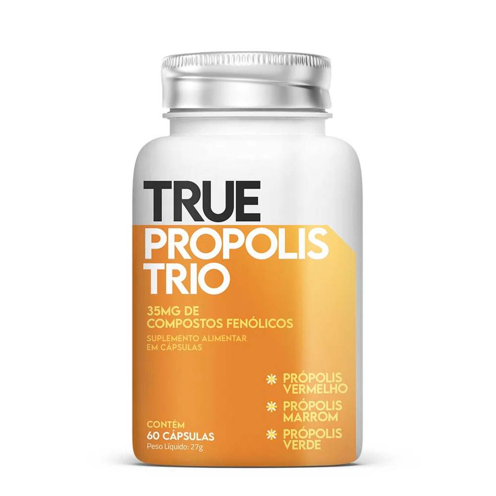 True Propolis Trio 60 Cápsulas True Source :: UniNatural